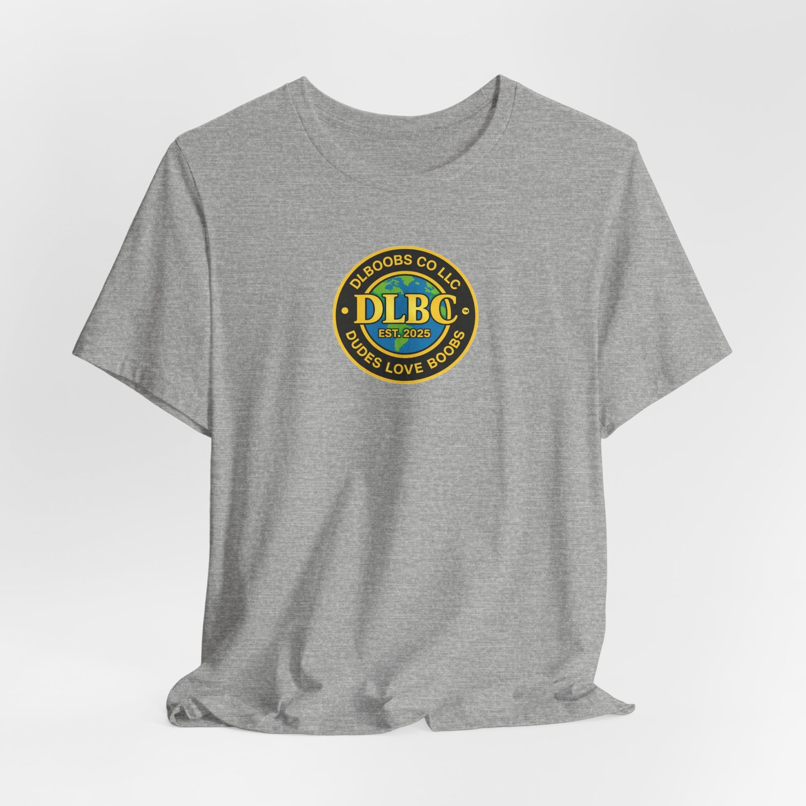 DUDES LOVE BOOBS® DLBC™ Official Brand Logo T-Shirt - Image 36