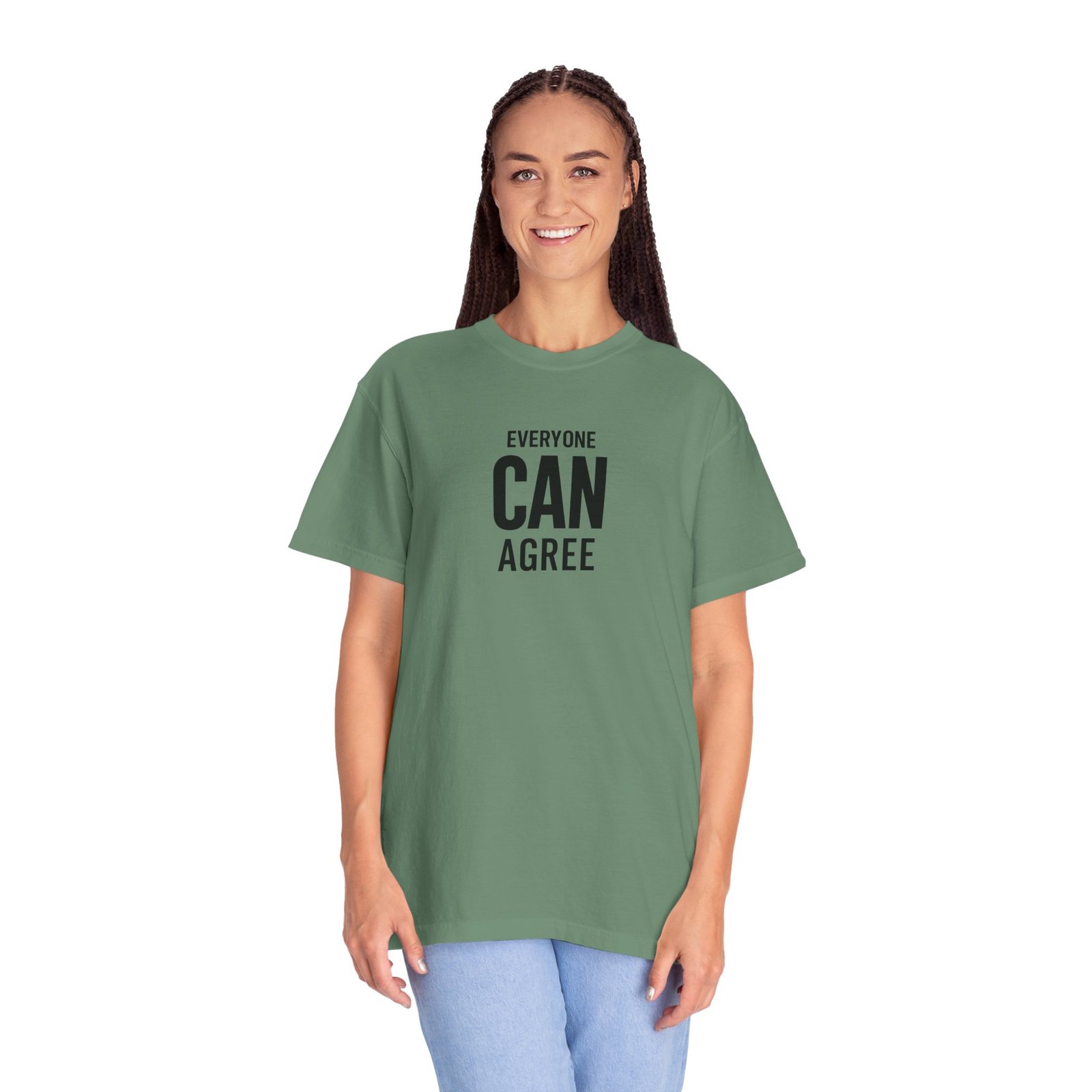 EVERYONE CAN AGREE™on one thing...DUDE'S LOVE BOOBS® Round Badge tee Logo, T-shirt Est. 2025, dad gift,