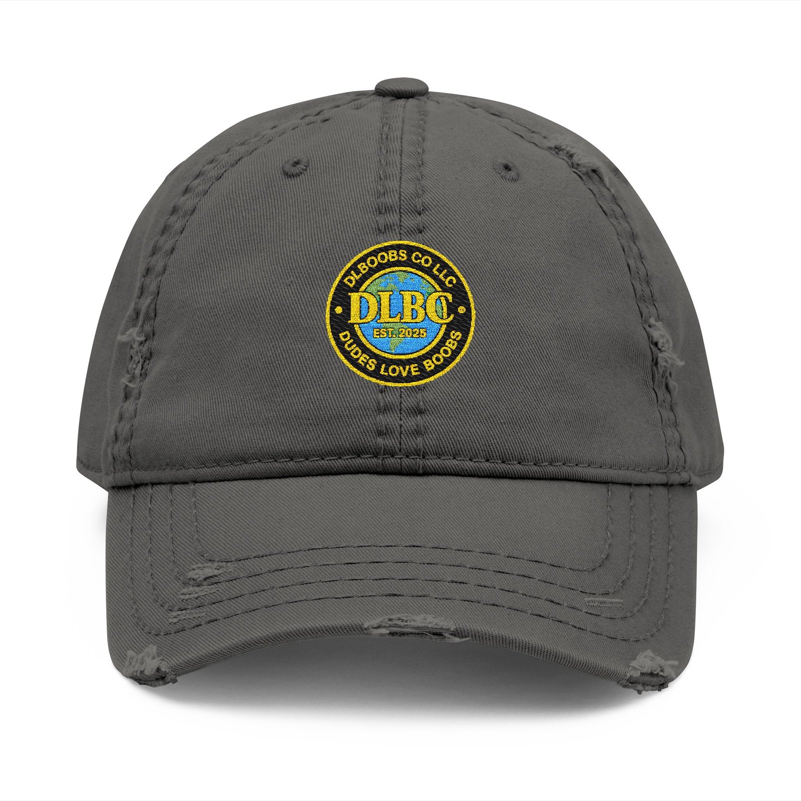 DLBC™ Official Crypto Logo — Embroidered Dad Hat — DLBC Retro Patch Baseball Cap