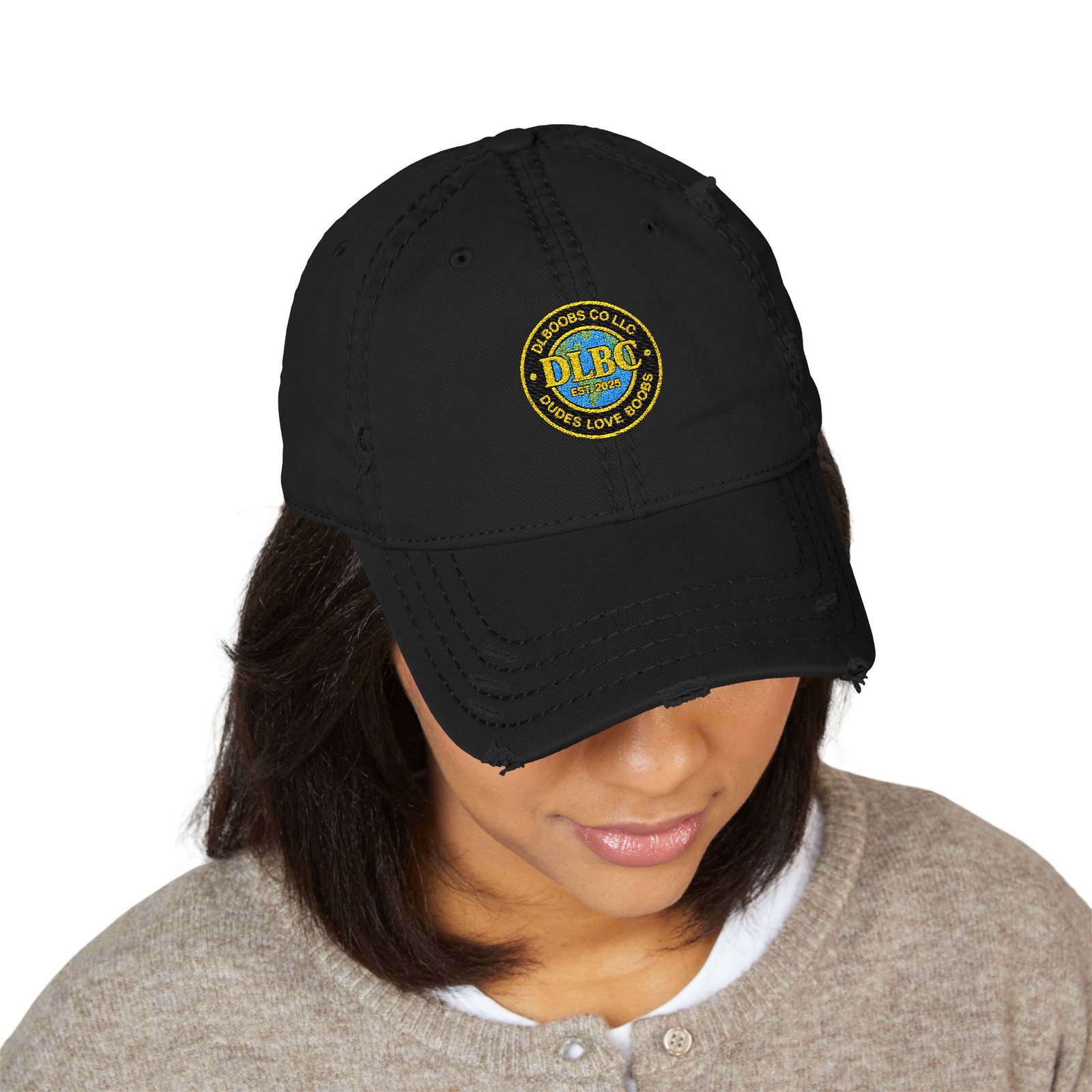 DLBC™ Official Crypto Logo — Embroidered Dad Hat — DLBC Retro Patch Baseball Cap - Image 7
