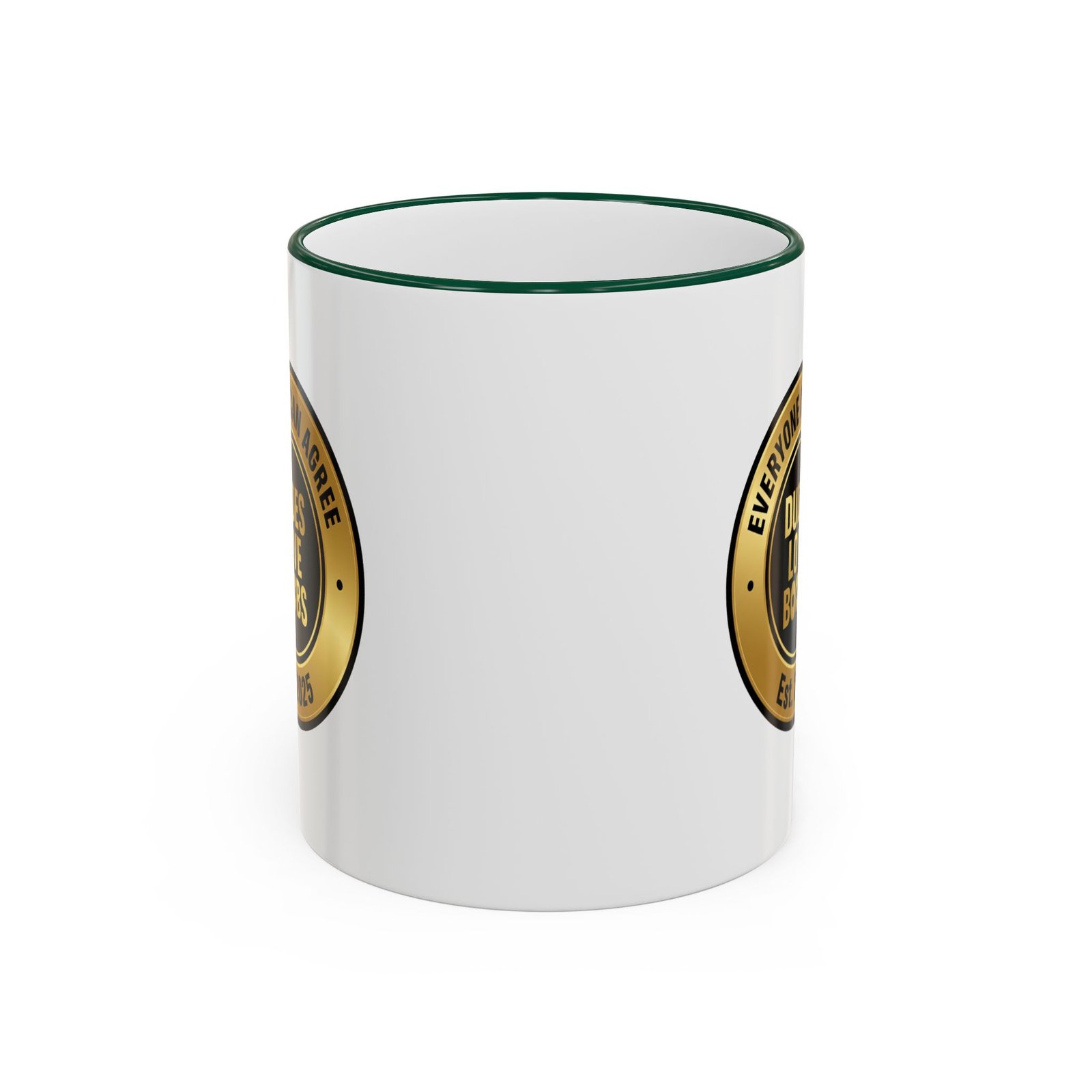 DLBC™ Official Logo Coffee Mug — Double Sided Ceramic Accent Mug (11oz) - Image 9