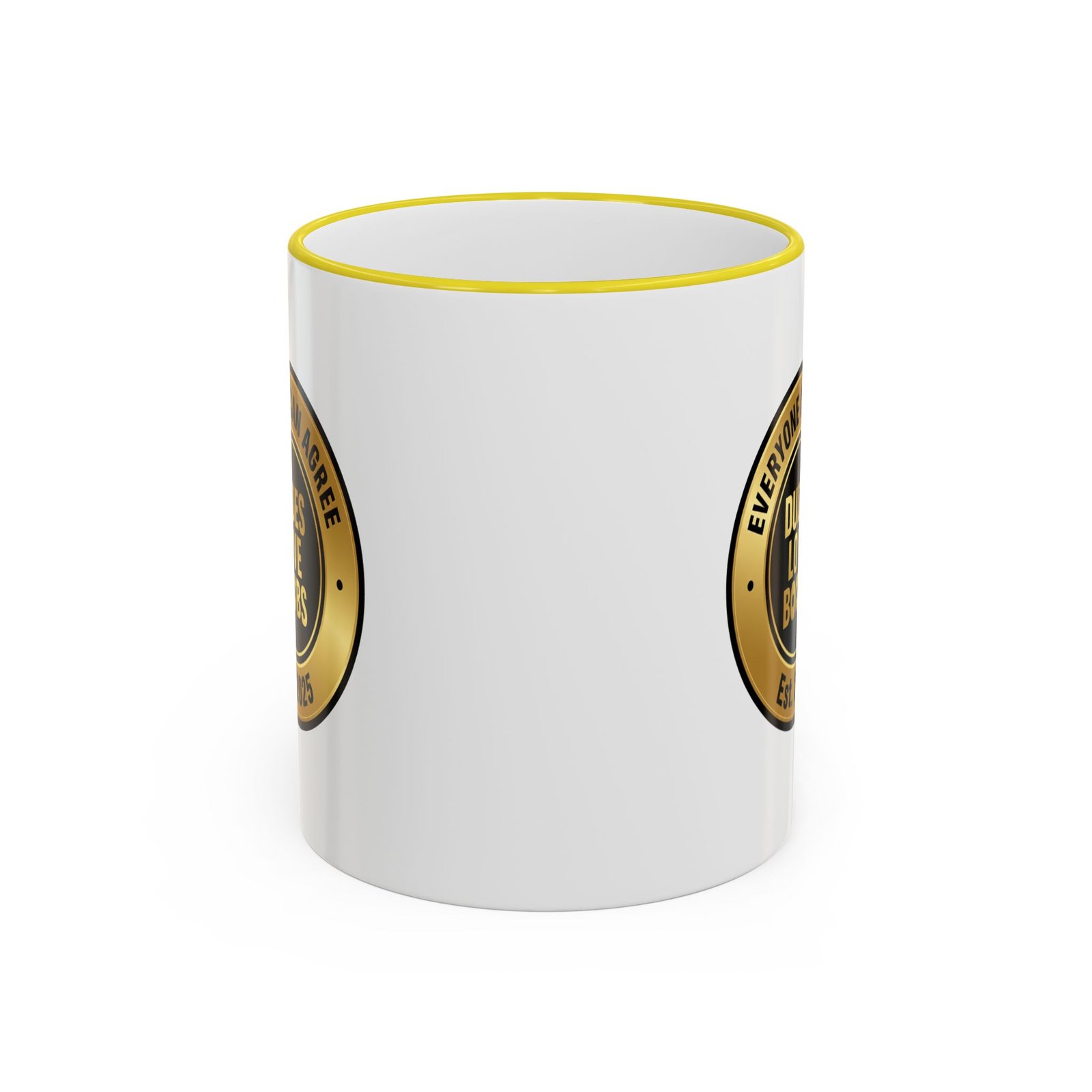 DLBC™ Official Logo Coffee Mug — Double Sided Ceramic Accent Mug (11oz) - Image 13