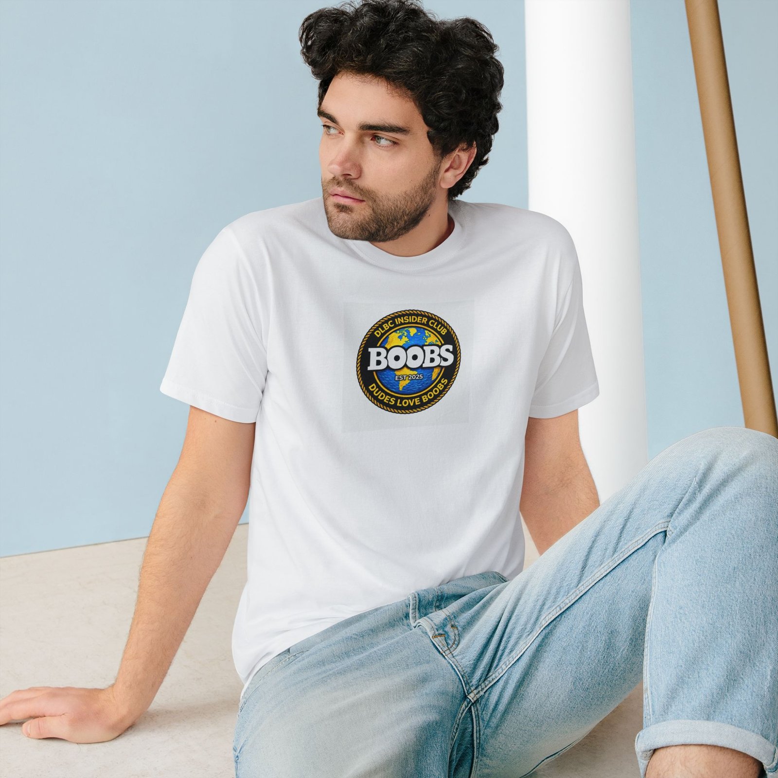 BOOBS Insider Club — Official ‘BOOBS’ Retro Badge Graphic Tee - Image 2