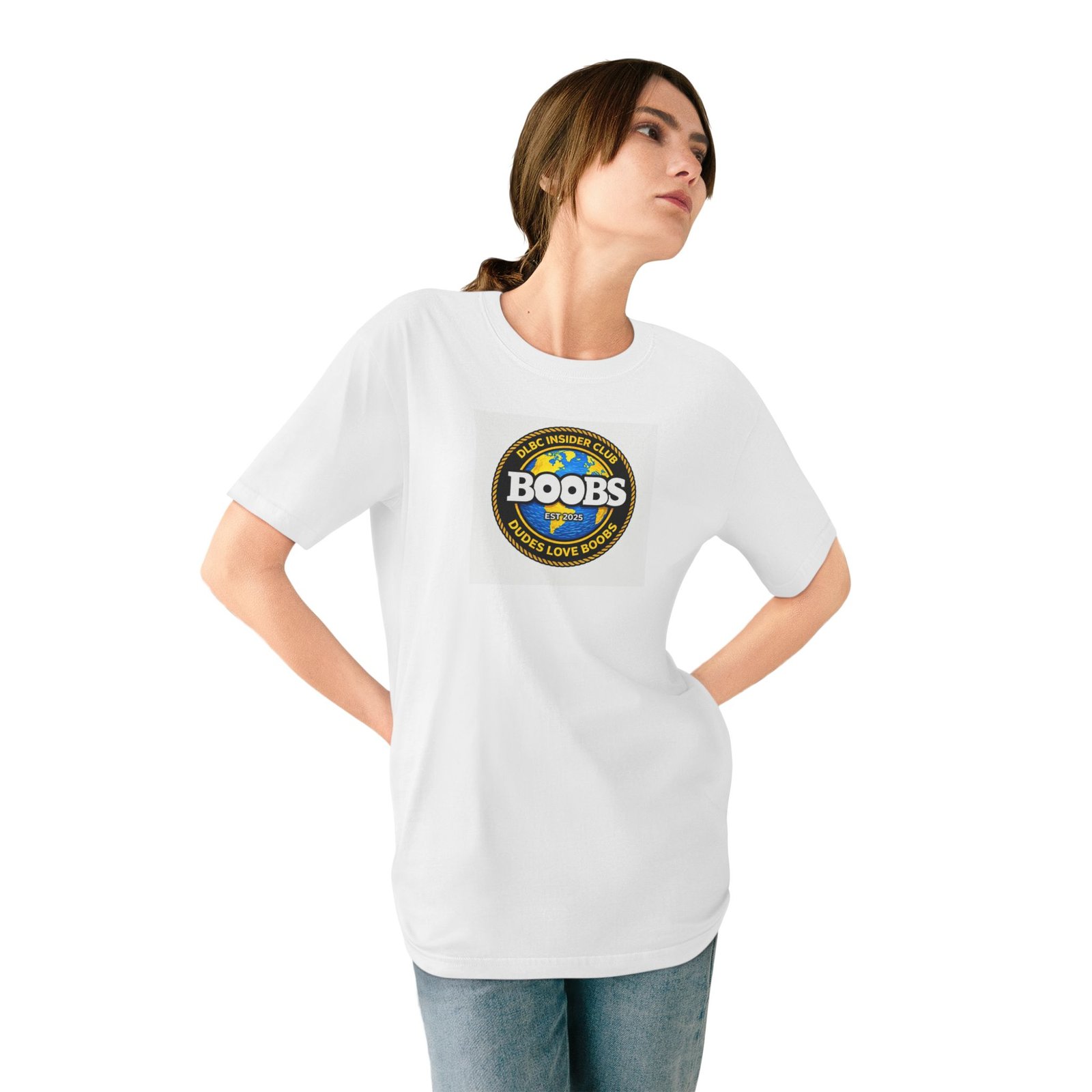 BOOBS Insider Club — Official ‘BOOBS’ Retro Badge Graphic Tee - Image 4