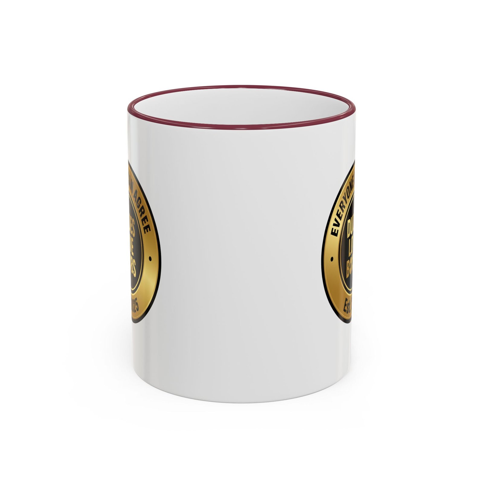 DLBC™ Official Logo Coffee Mug — Double Sided Ceramic Accent Mug (11oz) - Image 5